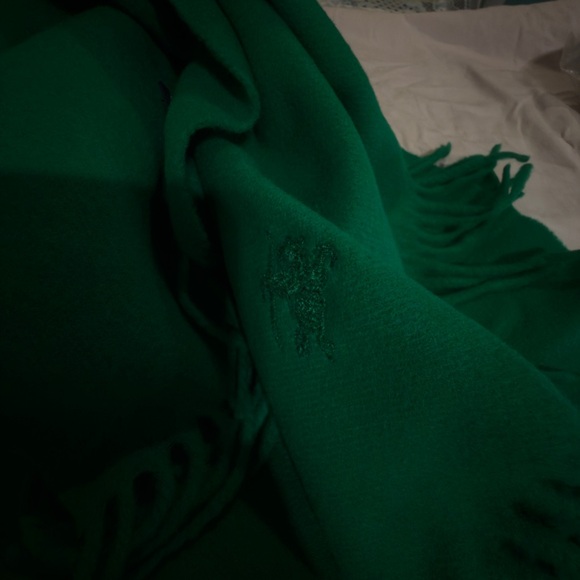 Burberry Vibrant Green lambsWool Scarf made in Italy - Picture 13 of 13